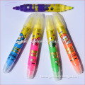 Double end highlighter marker,fluorescent marker pen